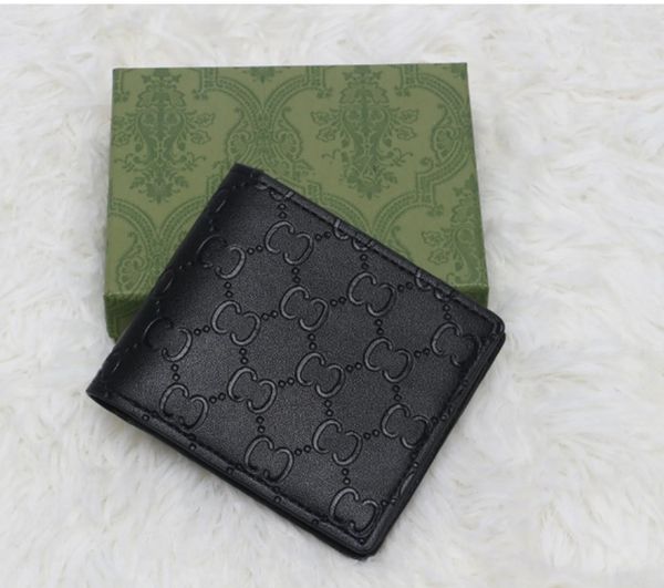 High quality Designers Luxury Genuine Leather Fashion Designer Wallets Retro Handbag For Men Classic Card Holders Coin Purse Famous With box