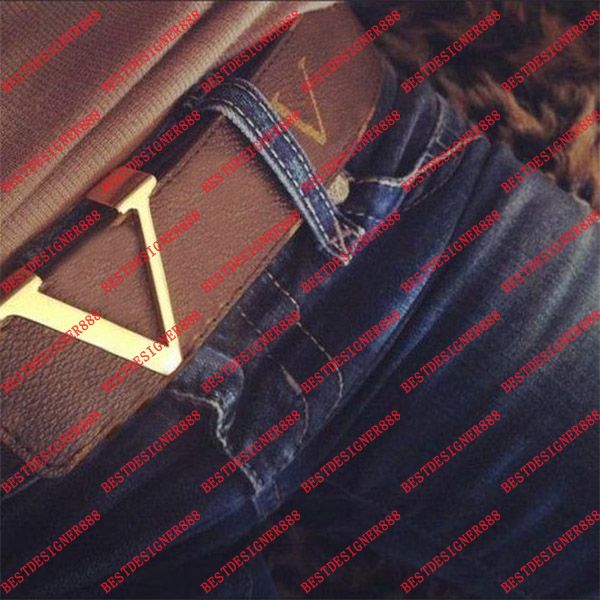 

Belt Designer Belt For Mens Belt Smooth Buckle Classic Fashion Letter Men Business Leather Belts Luxury Branded High Quality Big Size 100,110,125CM No Box, Color 1