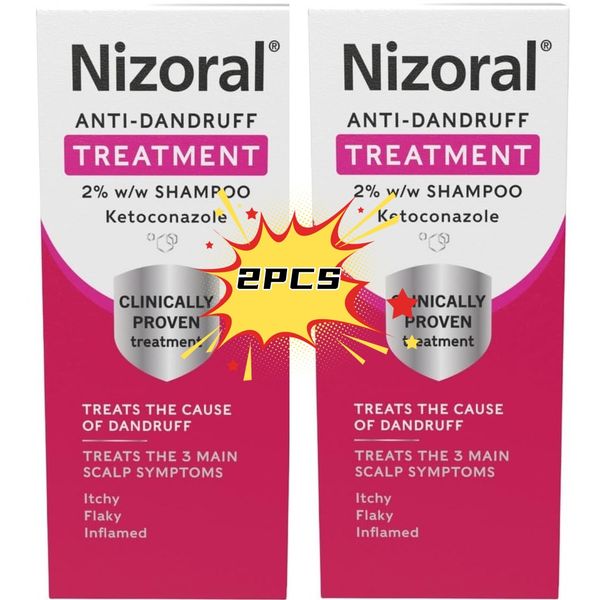 

Nizoral Anti Dandruff Shampoo (60ml) - Pack of 2