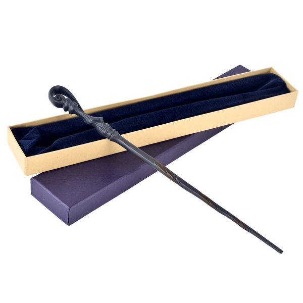 Elaborate Curved Design Wand - Premium Wizard Prop for Cosplay & Display