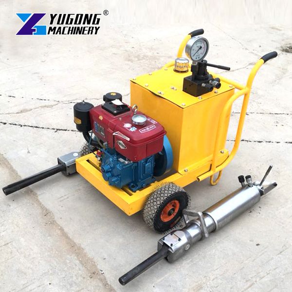 

Portable Hydraulic Demolition Tool: Diesel/Electric Operation with Durable Steel Wedges