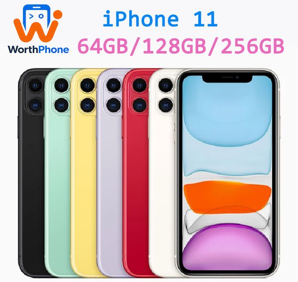 IPhone 11 Unlocked Smartphone - 4GB RAM & Multiple Storage Options (64/128/256 GB) ROM 6.1 inches Real Mobilephone with Face ID