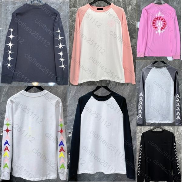 

long sleeve tshirt mens designer t shirt men shirts tee shirt homme women sweatshirt cotton womens top crew neck tops hip hop loose tees classic black white tshirts, Shirts12