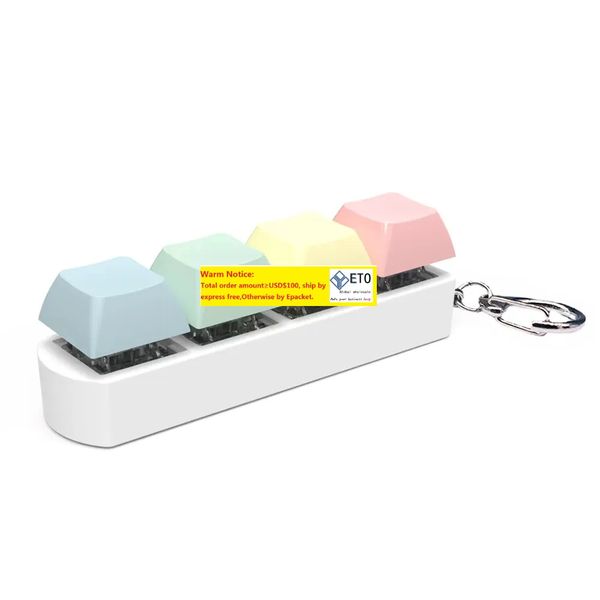 Keyboard Key Toy Party Stress Relief DIY Fidget Button Keycap Fidget Keychain Keyboard Keychain Toys Finger Keyboard Caps Toy 14 LL