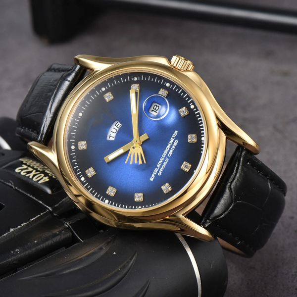 Designer men's ultra-thin waterproof luminous quartz watch with calendar function