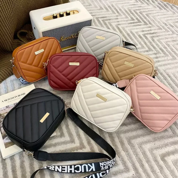 

New PU Square Shoulder Bag Fashion Outdoor Travel Coins Organizer Portable Storage Bags For Women 7styles HHA