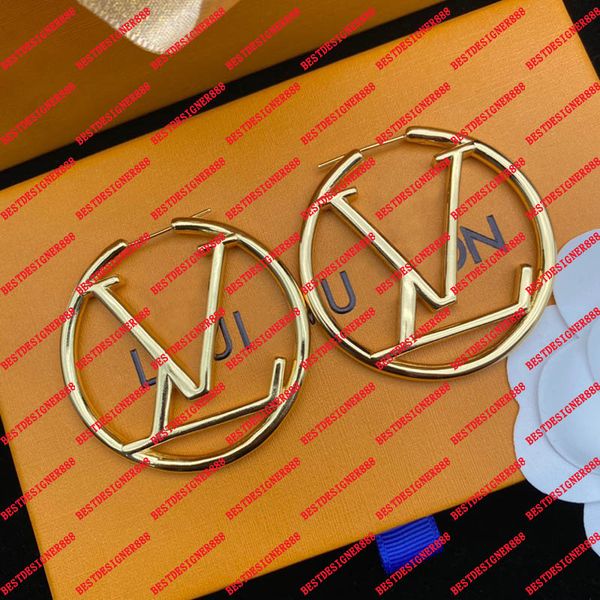 

Earrings Designer For Woman 18K Gold Hoop Earrings High Quality Replicas Fashion Luxury Lady Earring With Box Ladies Jewelry