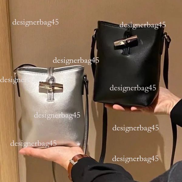 

Embellished Bamboo Water Bucket Handbag Lightweight Mobile Phone Bag Single Shoulder High designer Luxury handbag bag Value Portable Vertical Style New Model