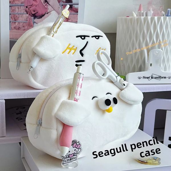 Bizarre Pencil Case Niche Sand Carved Stationery Box Student Large Capacity Storage Bag Abstract 251215