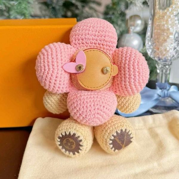 

Fashion Designer Keychain Ladies Keychain Classic Exquisite Keychain High Quality leather Multicolor Luxury logo keychain wallet Keychain Christmas, Brown