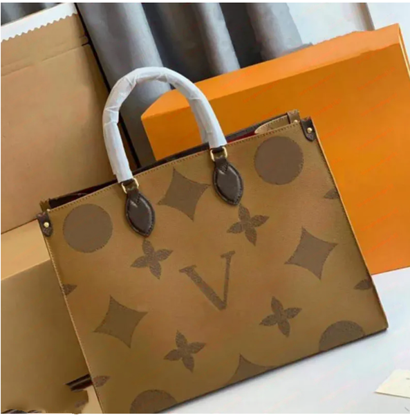 

totes designer womens handbags Onthego tote bag Crossbody flower ladies Casual PVC Genuine Leather shoulder bags female Large handbag purse MM GM M45321, 7#