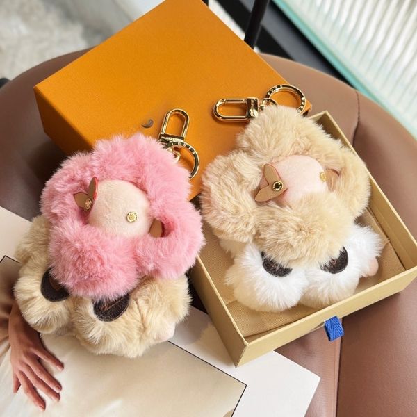 

Designer Key Chain Women Leather Keychains Mini Bag Keyring Bags Charm Men Keychain Bag Accessories luxury lanyard gifts, Pink 2