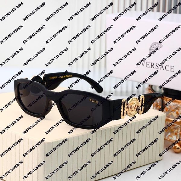 

Sunglasses For Women Designer Luxury Fashion Glasses Vintage Rectangle Glasses High Quality Men Versaaceae Sunglasses Popular Branded Eyeglasses With Box