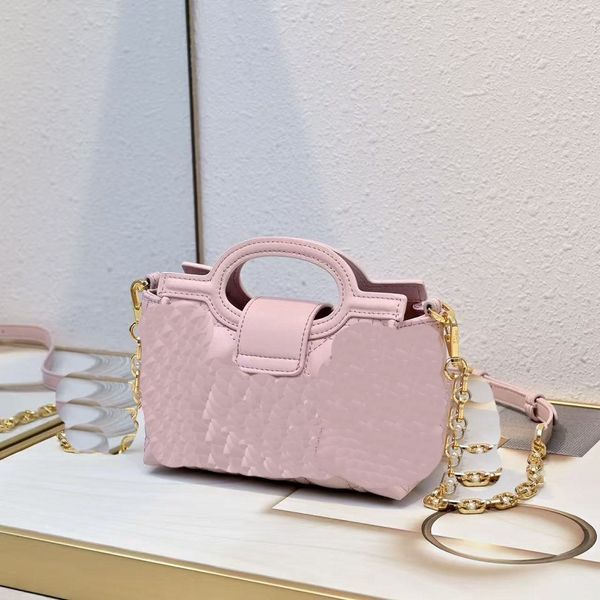 

Mini Handbag Half moon flip bag leopard print pea armpit Handbag Luxury Women's Fashion Bag Logo Fashion Steam Engine Classic Hand Shoulder Diagonal Shopping Bag, Pink