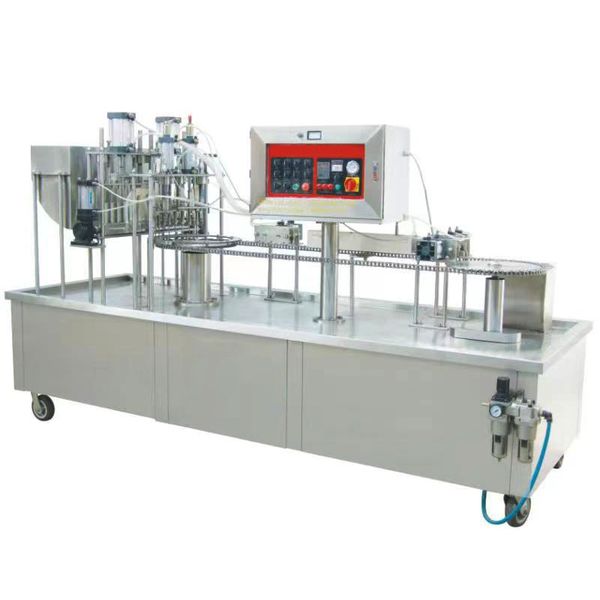 

Automatic Cup Filling and Sealing Machine for Liquids, Creams and Semi-Solid Products
