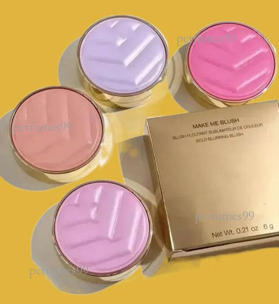 

Makeup Wholesale Leather blush 6g with mirror natural gloss blusher Powder Bold Blurring Blush Health Beauty Face Cheek Cosmetics High Quality, As showing