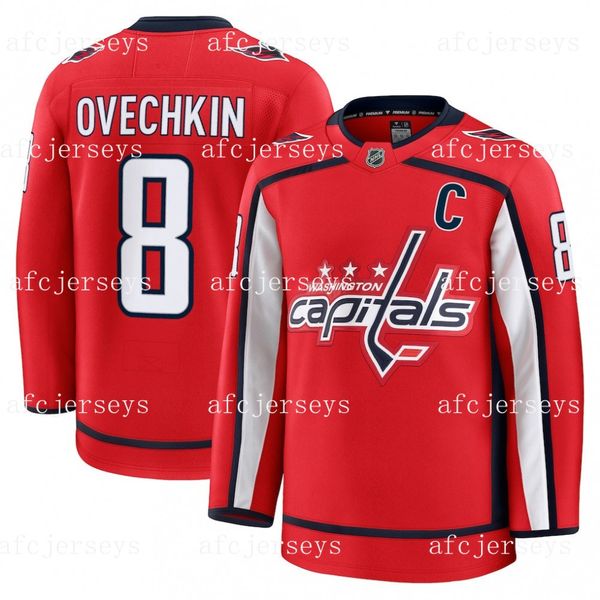 

Custom Hockey Jerseys For Men women 8 Alexander Ovechkin 77 TJ Oshie, Color 1