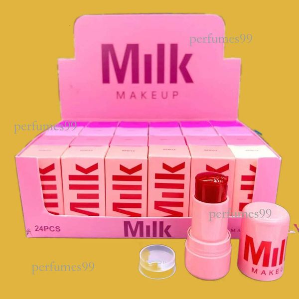 

pcs 2 Milk Makeup Blush Stick Cooling Water Tint refreshing Hydrating Jelly Texture Long-lasting Colour For The Cheeks And Lips, As picture