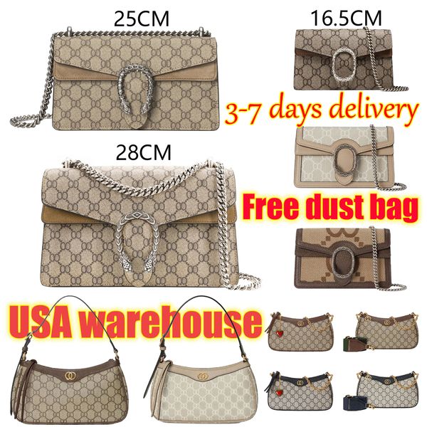 

Designer Bag Luxury Bag Dionysus Shoulder Bag Women Purse Messenger Handbag High Quality Mini Bag Classic Chain Flap Bag Cross body Underarm Bag Fashionable Wallets, G10-16.5cm