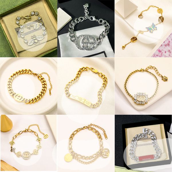 

Classic designer bracelet letter bracelet pearl bracelet Cuban chain bee bracelet crystal bangle diamond bracelet birthday gift casual wear DAF