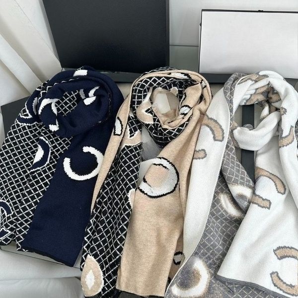 

High Quality Designer Scarf Luxury Brand Scarf 100% Cashmere Wool Scarves Womens and Mens Long Wraps Classic Plaid Scarf Warmth Scarf 30/180cm with Box
