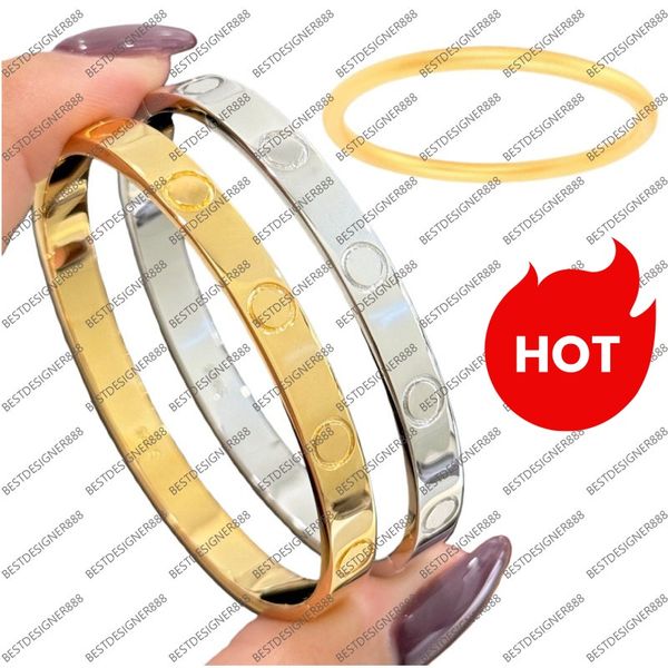 

Luxuries Branded Love's Bracelet Luxury Screw Bracelet Designer Jewelry High Quality 18k Gold Women Bangle Gold Silver Bracelets Lady Jewellery Braclet Size 16,17