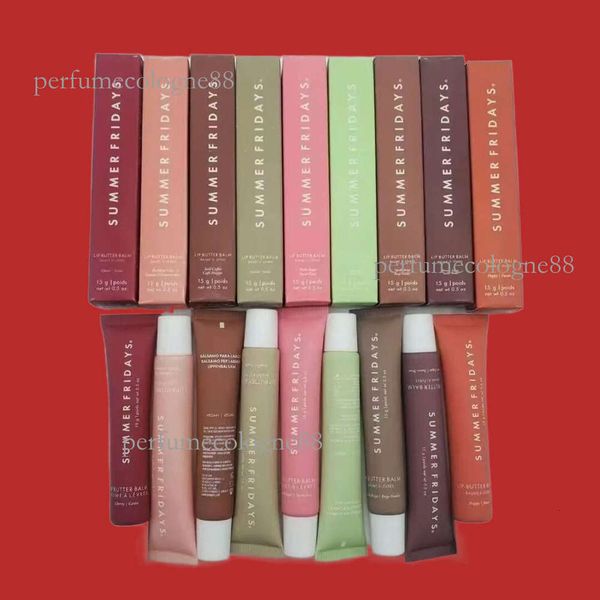 

Butter 15g Lip Balm Liquid Lipstick moisturizes Smooth Makeup Lips Glaze LipGloss Oil Jelly pink sugar vanilla beige birthday cake 0.5oz SF LipCare good, As picture