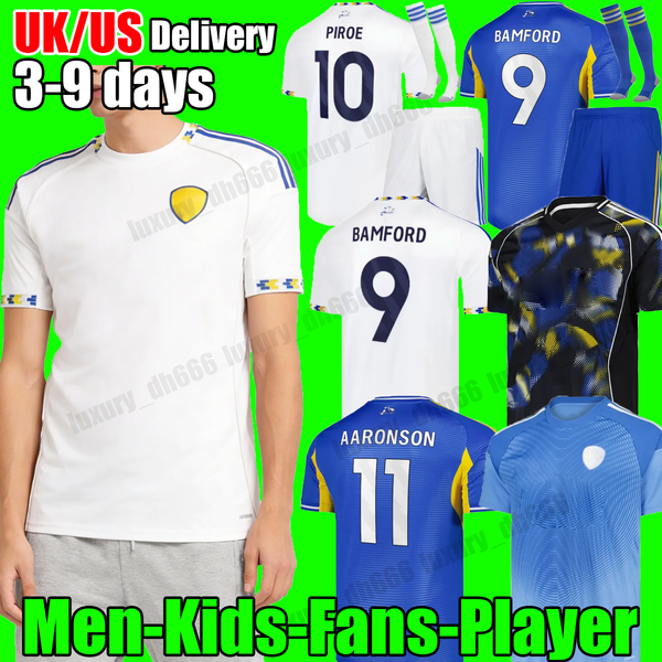 

4XL 2025 2026 soccer jersey BAMFORD PIROE AARONSO AMPADU lEEds football shirt 25 26 kids leeds football jersey sets football Top xxxl home away goalkeeper men kids kit, 25 26 gk adult