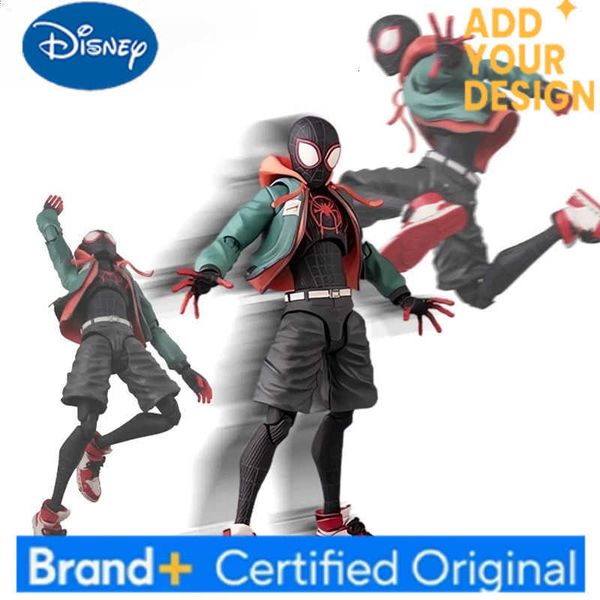 Disney Action Spiderman Miles Morales Action Figure Collection Sentinel Marvel Spider-Man Into the Spider Verse Figures Model Toy H251222