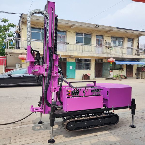 

Crawler Mounted 45kw Water Well Drill | Portable 200m Hydraulic Rotary DTH Rig for Sale