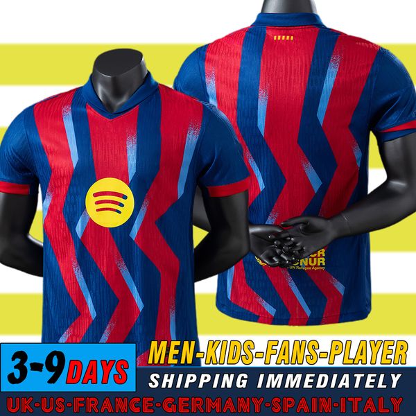 

25 26 LAMINE YAMAL Lewandowski RASHFORD soccer jerseys OLMO GAVI Raphinha FERRAN football shirts kids home away men kids kit fans player Copa del Rey FINAL, A009