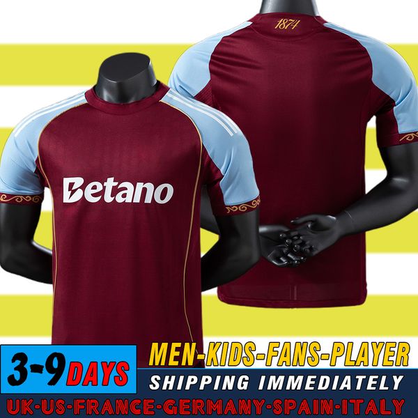 

25 26 Aston 150th Anniversary kit WATKINS Vilas Soccer Jerseys ONANA 2025 McGINN ROGERS men kids set Third top football Shirt SANCHO ELLIOTT football jersey, Brown