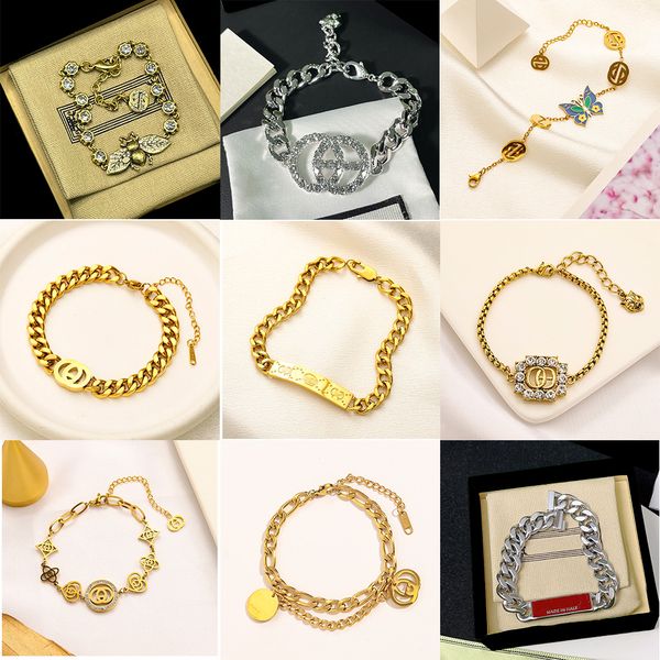 

Classic designer bracelet letter bracelet pearl bracelet Cuban chain bee bracelet crystal bangle diamond bracelet birthday gift casual wear DAF 01