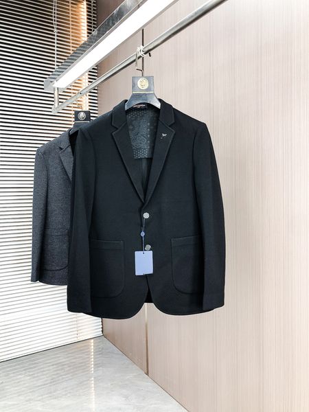 26ss luxury Designer business suit men business suit Western Style Letter Embroidered Metal Badge Fashion Business Casual Men coat Office suit