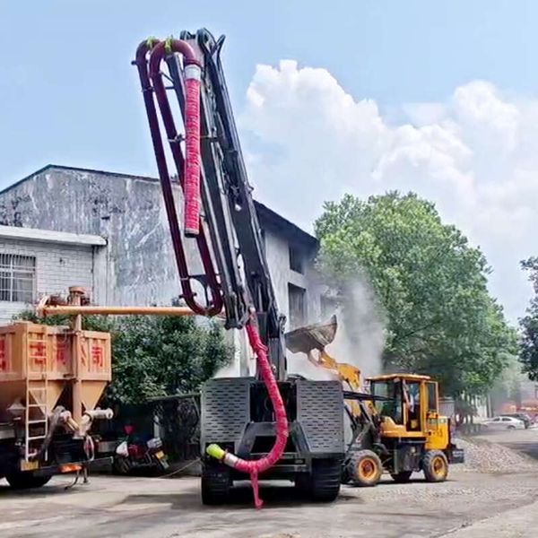 

Portable Tracked Mixing Pump System For Concrete Perfect For Remote Or Difficult To Access Construction Sites