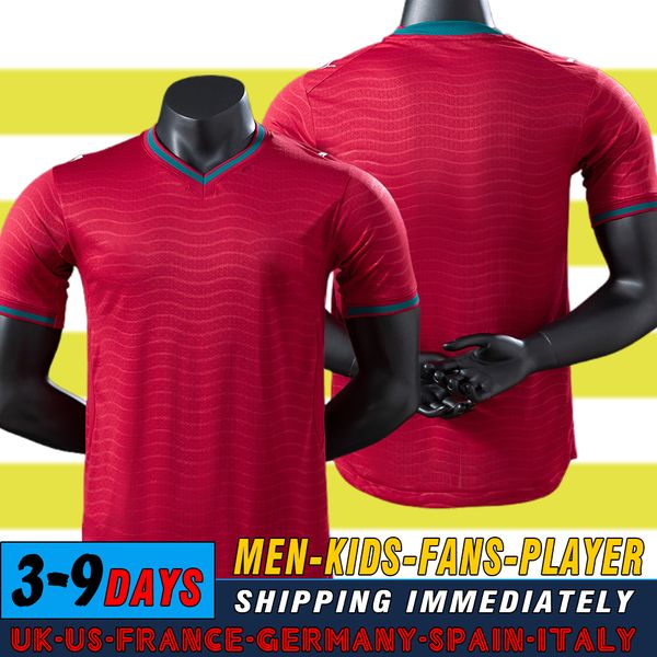 

2026 World Cup Portugal soccer jerseys Bruno FERNANDES DIOGO J. DANILO Joao Felix BERNARDO home away goalkeeper fans player adult men kids kits football shirt, Gold