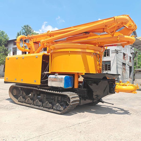 

Track Mounted Diesel Engine Concrete Mix Pump Machine Ideal For Large Scale Building Projects And Road Construction