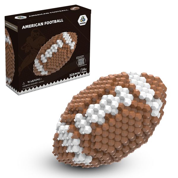 Kadele Football Block Set, Adults challenging STEM Block Decoration, Miniature 3D Educational Toys for 14 15 16 Years and Above, (223 Pieces)