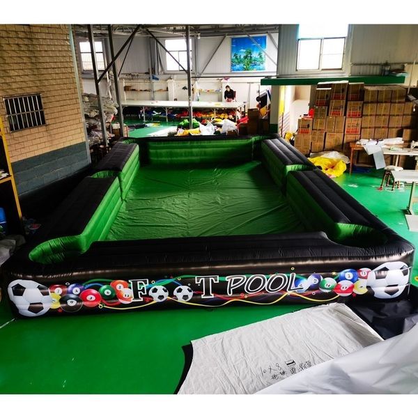 Free delivery Hot Selling Human Inflatable Snooker Football/Soccer Table Pool Portable Snookball Funny Indoor Outdoor Sport Games