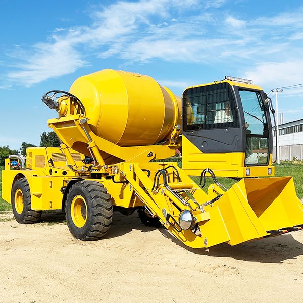 

China Manufacture Small Auto 3.5m³ Self-Loading Mobile Concrete Mixer Truck with Bucket Cabin Pump