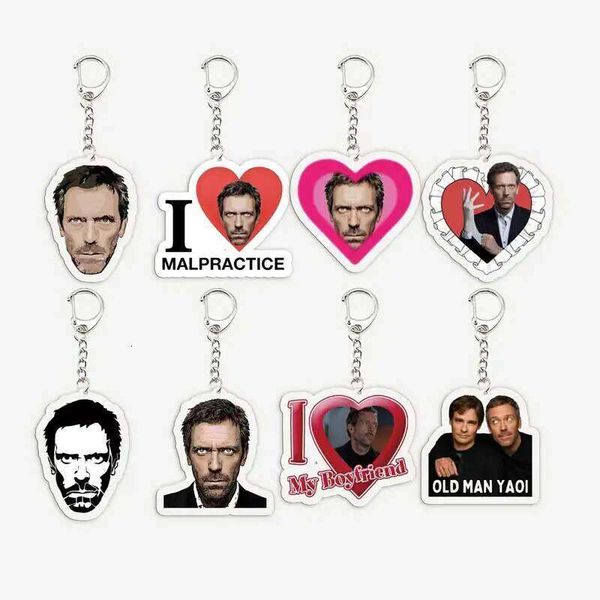 Acrylic Keychains for Accessories Bag House MD Charm Keyrings Chains Jewelry Fans Friends Gift 25N1224