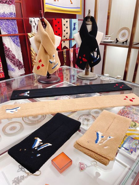 26ss designer man cashmere scarf for men and women, knitted llong 6*155cm 100% top-quality patchwork shawl