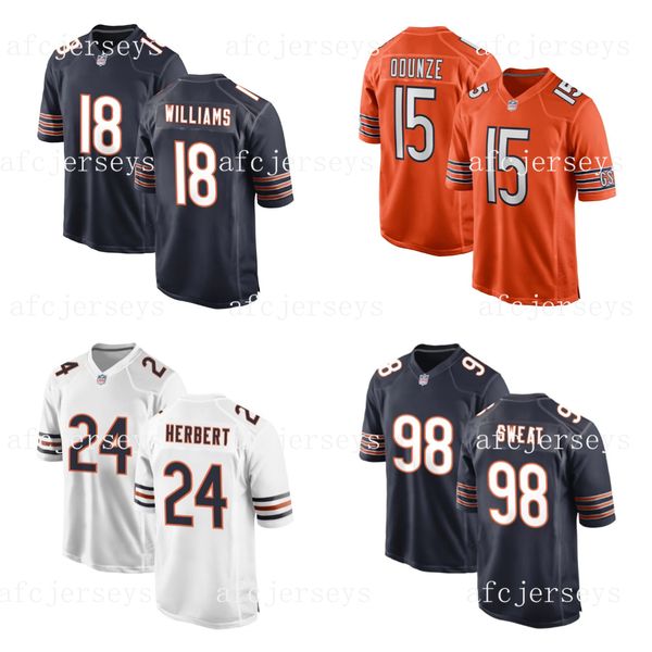 

Custom Football Jerseys For S-7XL 62 Joe Thuney 36 Jonathan Owens 31 Kevin Byard III Jerseys, Color 1