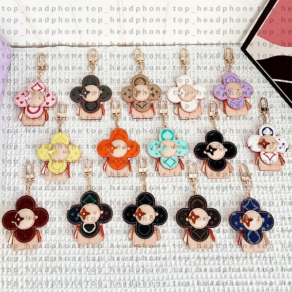 Designer Cell Phone Straps Keychains Lanyards Newest keychain women Sunflower Valentines Day Doll Keychain Pendant Bag charm Car jewelry Keychains Lanyards