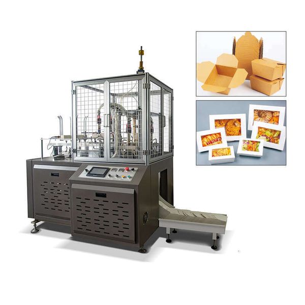 

High Quality Automatic Food Lunch Carton Paper Box Forming Erecting Making Machine