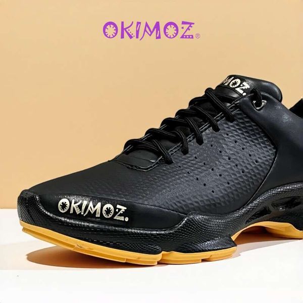 OKIMOZ Men's Okimoz Casual Low-Top Sneakers Genuine Leather Breathable Lightweight Retro Street Style