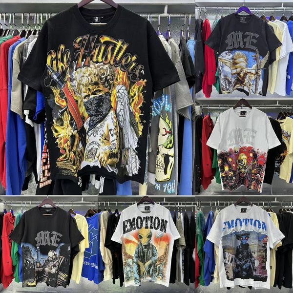 Mixed Emotions shirt Fashion Patterns Summer Mixed Emotions Gothic Graphic Cropped Man Shorts Sleeveds Tee S--XL Superior Oversized T Shirt designer clothes men