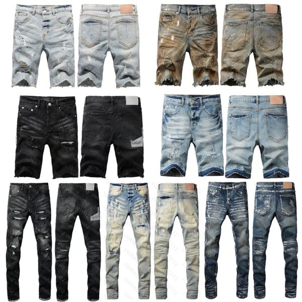 

short jeans men jean shorts denim pant slim fit jeans for mens straight pants high quality jogging homme retr trousers luxury splicing hole hip hop man black jeans, Jeans1