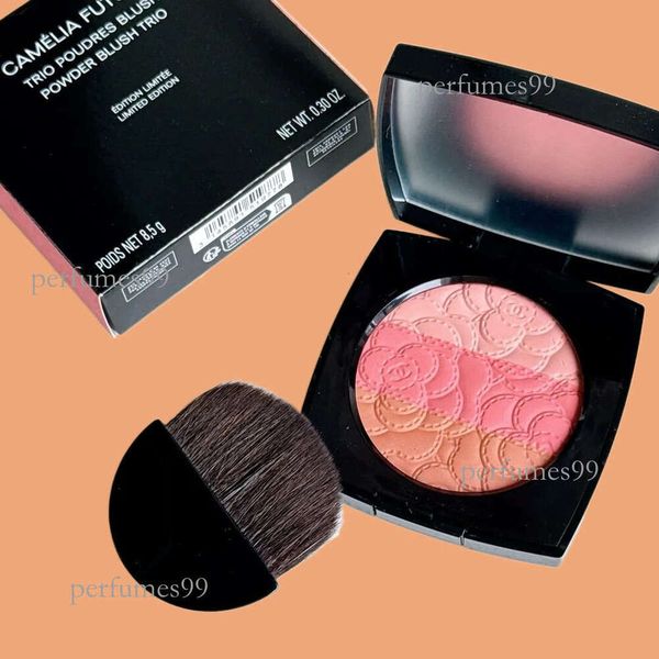 

Blush Three-color Matte Pearlescent Contouring and Long-lasting Powder Delicate Three-Color Rouge, Sky blue