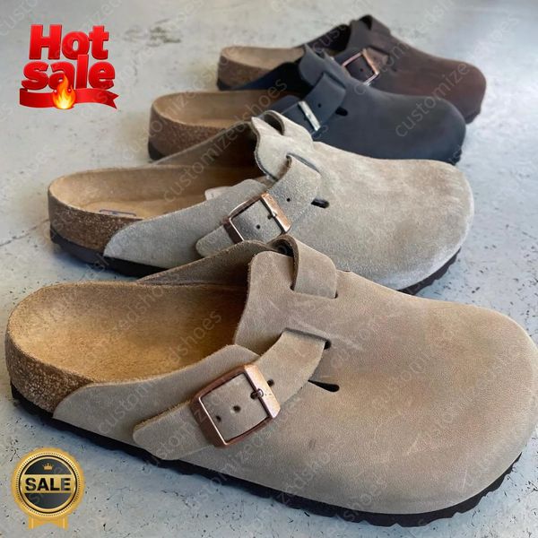 

mens designer slides shoes womens slippers designer slides Designer Clog Sandals Women Slippers Clogs Cork Flat Fashion Summer Genuine Leather Slide Beach Men 35-46, White